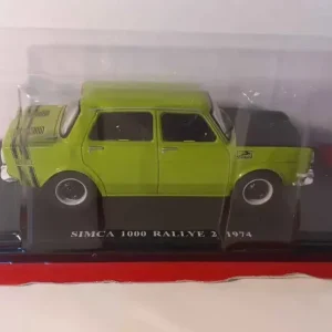 Simca 1000 rallye 2 verde e nera del 1974 (scala 1/24)