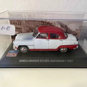 Simca Aronde Elysée-Matignon del 1957 azzurro con tetto rosso
