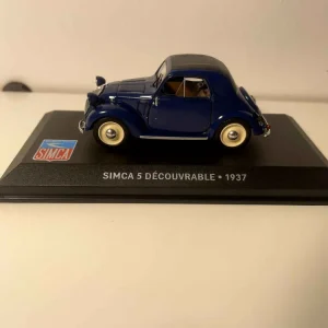 SIMCA 5 decappottabile blu del 1937