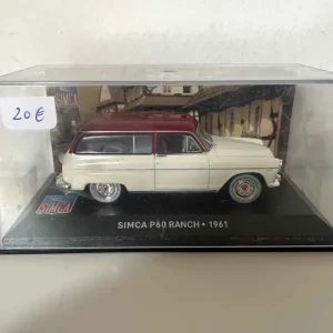 SIMCA P60 beige ranch con tetto bordeaux del 1961