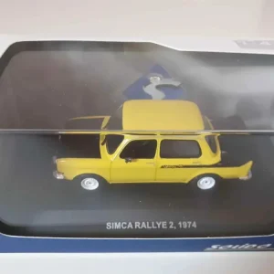 Simca Rallye 2 nera e gialla del 1974