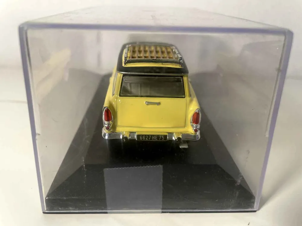 Simca Vedette Marly tetto giallo e nero con portapacchi del 1959 (box plexiglas)