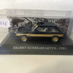 Talbot Sunbeam Lotus del 1981 nero e giallo oro