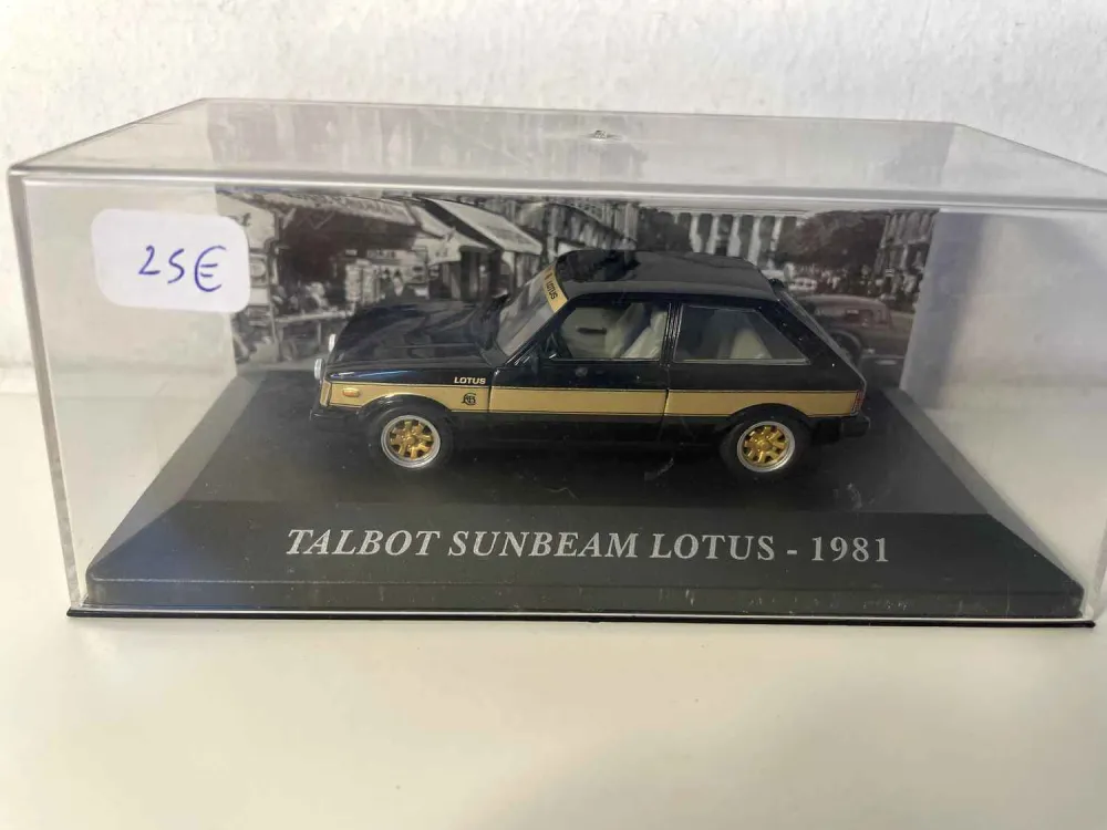 Talbot Sunbeam Lotus del 1981 nero e giallo oro