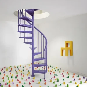 Scala per interni design Fontanot Clip