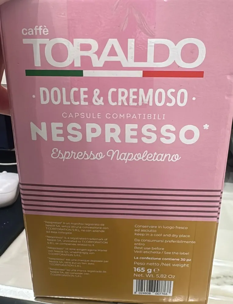30 CPS TORALDO DOLCE NESPRESSO
