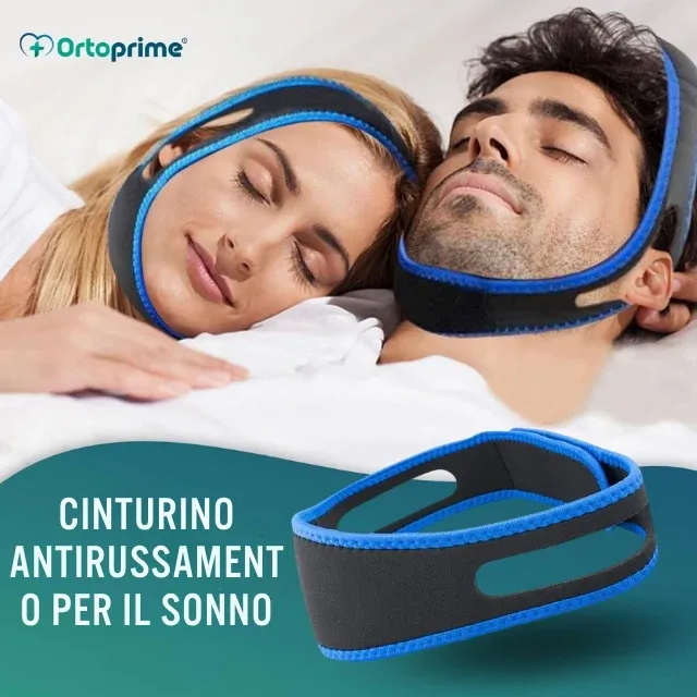 Cinturino Anti-Ronfio per Dormire | Mentoniera Smettere di Russare