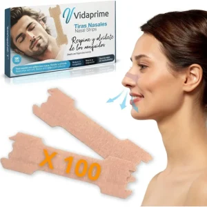 Tiras Nasali Antirussamento per Dormire | Nasal Strips 100 Uds