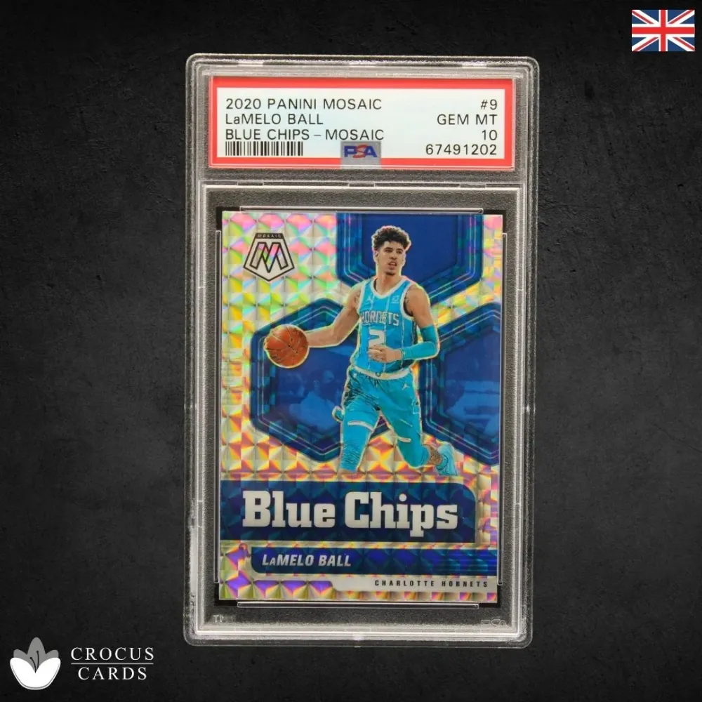 Panini Mosaic 2020 - Lamelo Ball Blue Chips Mosaic - PSA 10