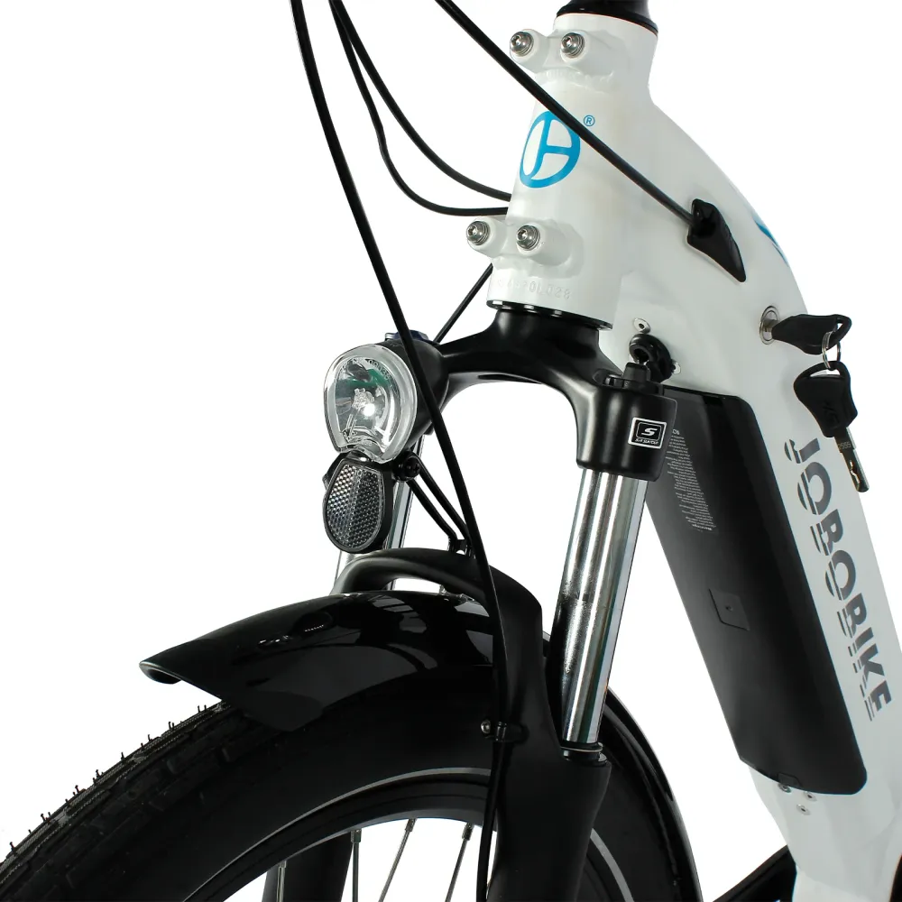 JOBOBIKE LINDA Bicicletta elettrica da donna Step-thru Mid Motor City 36V 14Ah | 250W Bafang M200 mid | Autonomia ≥90Km |...