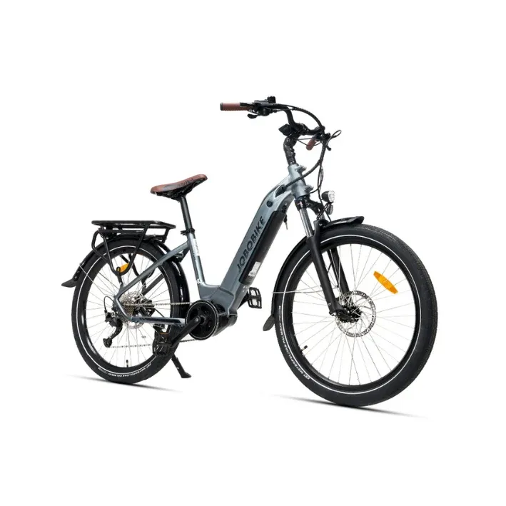 JOBOBIKE LYON E-bike da uomo Step-thru Mid Motor City 36V 14Ah | 250W Bafang M200 mid | Autonomia ≥90Km | CST 26" x 2.35"