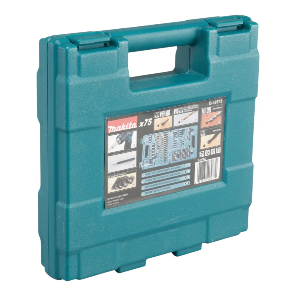 Set di punte e trapani Makita 75 pz (B-49373) Phillips / Pozidriv / Torx / Hex / Slot