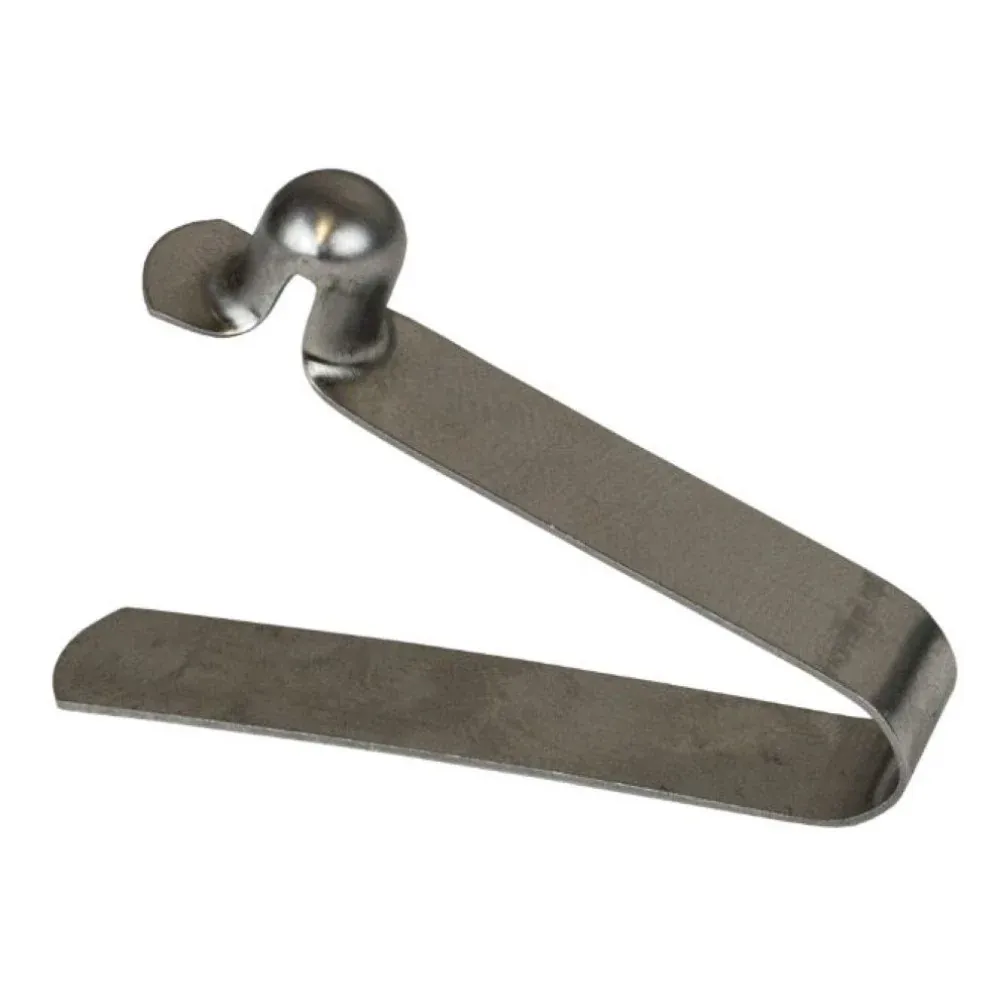 Optiparts EX10798 Push Button Wheel Lock - Stainless acciaio (Topper and Optimist)