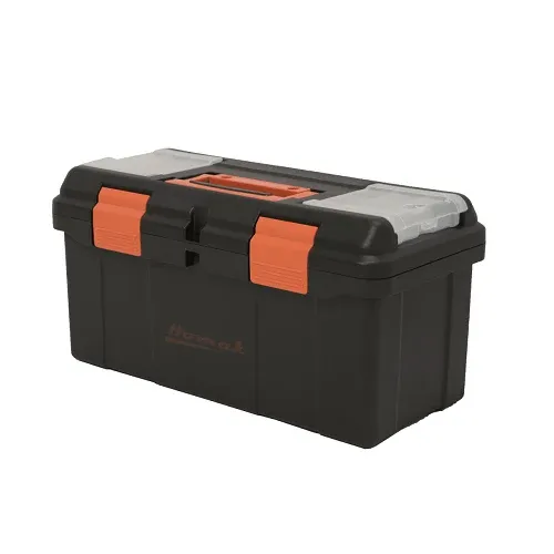 16" Nero puro Plastic Toolbox Beveled Lid BK00116004 (Pack 30)