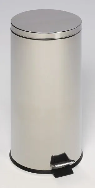 Pattumiera pedale VAR con pedale 30 L acciaio inox lucido 43053
