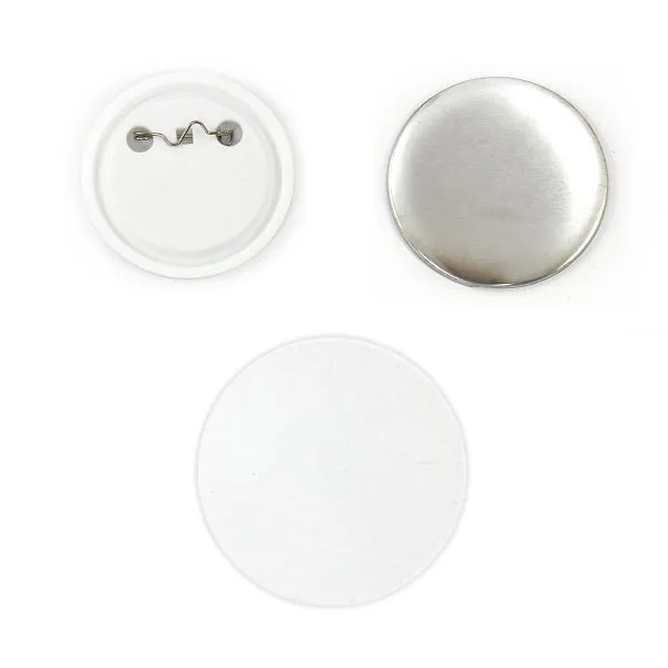 Pulsanti PixMax 37mm bottoni grezzi badge bottoni confezione da 100 10550 Acciaio Inox 316