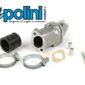 Collettore aspirazione lamellare Polini 2 fori carburatore 24 Vespa 50 90 125
