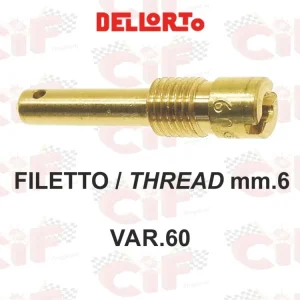 Getto cicler avviamento 60 carburatore SI 20.20 24.24 Dellorto