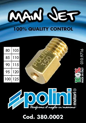 Kit 10 getti massimo Polini per carburatori Mikuni da 80 125