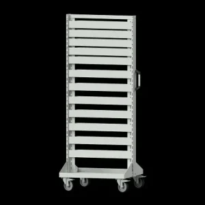 Carrello base per banchi da lavoro ANKE modello 301 800 x 720 x 1950 mm (AM 764) RAL 7035 962.066 Made Italy