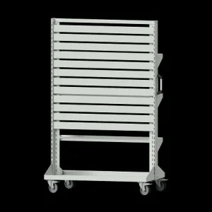 Carrello base per banchi da lavoro ANKE modello 604 1250 x 720 x 1950 mm (AM 1211) RAL 7035 962.166 | Garanzia 24 Mesi