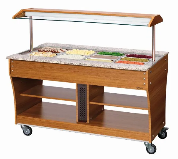 Carrello buffet Bartscher infuocato 4x 1/1GN 125628
