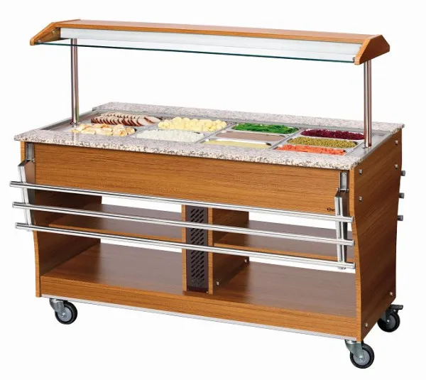 Carrello buffet Bartscher infuocato 4x 1/1GN 125628