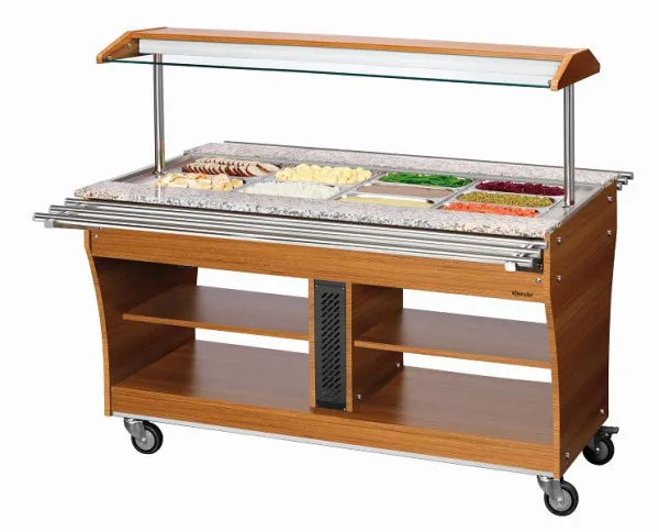 Carrello buffet Bartscher infuocato 4x 1/1GN 125628