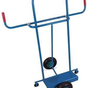 Carrello DENIOS classic-line DENIOS classic-line acciaio pneumatici 2 rulli di supporto pala 500x200mm 250kg 258218 Made I...