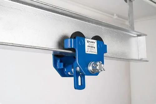 Carrello manuale PLANETA PTM 5 portata 5000 kg larghezza flangia 114 - 203 mm 306778 Dimensioni 1200x800 mm