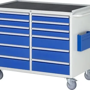 Carrello da montaggio RAU collezione 7000 L1145xP650xH975mm supporto metallo sinistra: cassetti: 3xH90 3xH150mm destra: ca...