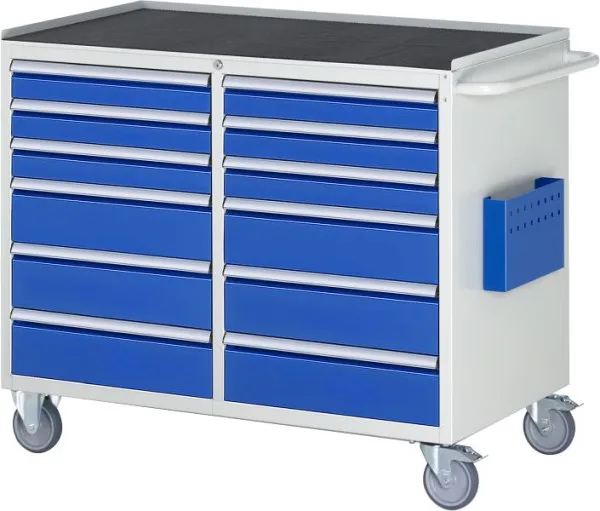 Carrello da montaggio RAU collezione 7000 L1145xP650xH975mm supporto metallo sinistra: cassetti: 3xH90 3xH150mm destra: ca...