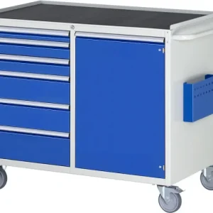 Carrello da montaggio RAU collezione 7000 L1145xP650xH975mm supporto metallo sinistra: cassetti: H60 2xH90 2xH150 H180mm d...