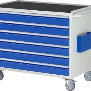 Carrello da montaggio RAU collezione 7000 L1145xP650xH975mm supporto metallico con bordo scorrevole su 3 lati e tappetino...