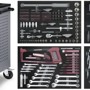 Carrello da officina Kraftwerk BT700 337 pezzi 102.117.103 per Movimentazione Merci