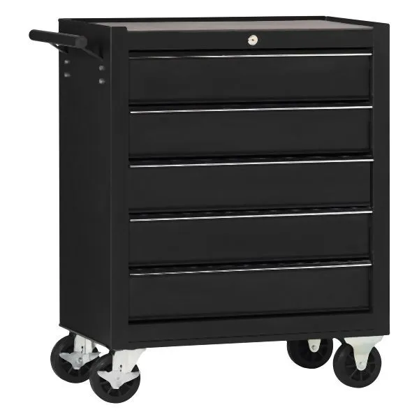 Carrello da officina Metra comodo con 5 cassetti nero 10224