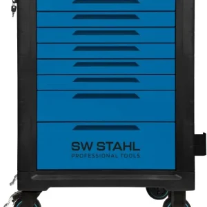 Carrello da officina professionale SW-Stahl TT801 blu non attrezzato 07100L per Movimentazione Merci