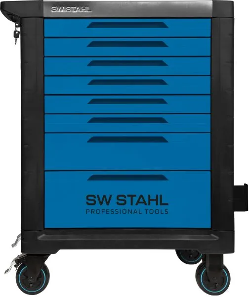 Carrello da officina professionale SW-Stahl TT801 blu non attrezzato 07100L per Movimentazione Merci
