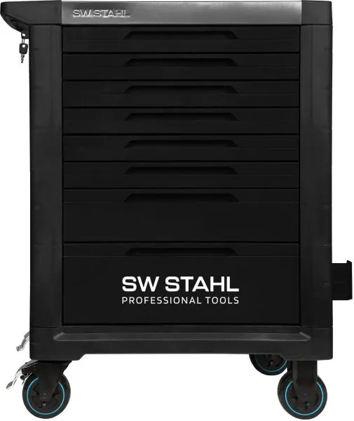 Carrello da officina professionale SW-Stahl TT801 nero svuotato 07101L