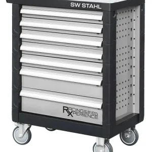 Carrello da officina SW-Stahl non attrezzato 07050L con Freni di Sicurezza