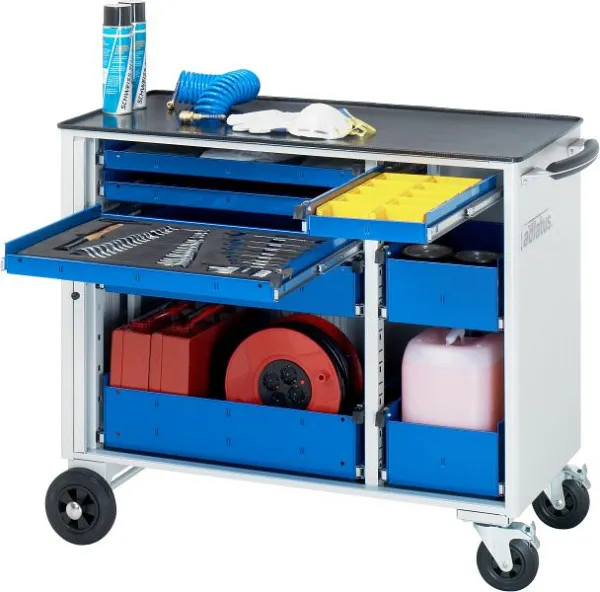 Carrello per Fusti Carrello portautensili RAU collezione adlatus supporto metallo 5 cassetti interni - 3 cassetti interni...