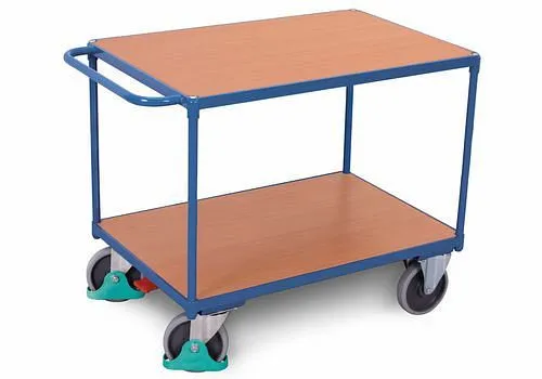 Carrello per Fusti Carrello da tavolo DENIOS DENIOS linea classica acciaio 2 ripiani 1000 x 700 mm 500 kg 258-198