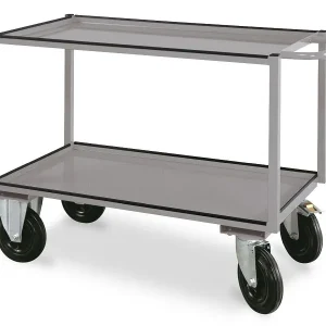 Carrello per Fusti Carrello da tavolo Kraftwerk con 2 aree di carico 810x1300x600 mm 45 KG 143810001