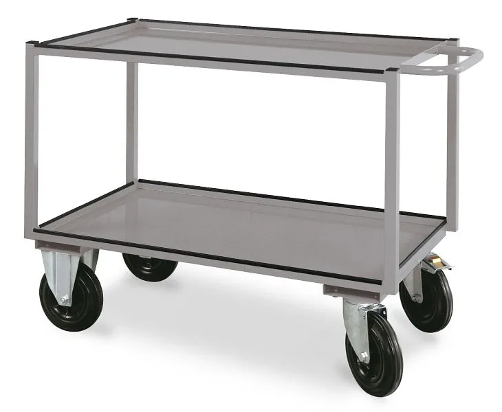 Carrello per Fusti Carrello da tavolo Kraftwerk con 2 aree di carico 810x1300x600 mm 45 KG 143810001