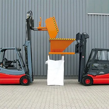 Carrello per Fusti Imbuto di riempimento industriale Eichinger con supporto per big bag 2056 blu genziana 20560000000097