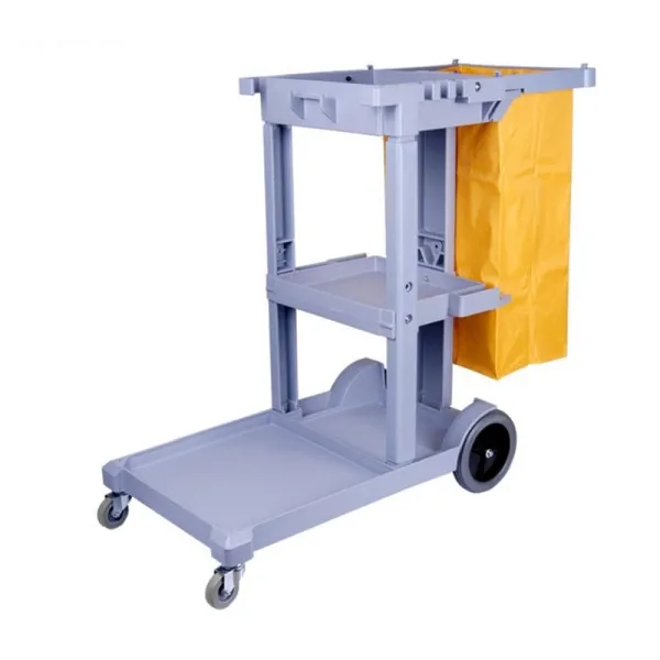 Carrello per pulizia ALLPAX con sacco per biancheria 10014385 con Ruote Pivottanti