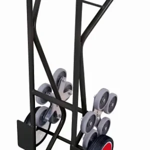 Carrello per scale VARIOfit con 2 stelle cinque razze dimensioni esterne: 610 x 675 x 1.310 mm (LxPxA) set di ruote: pneum...