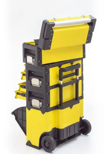 Carrello Piattaforma Carrello portautensili Metra 4 scomparti 1k.2.2.1 Comfort giallo 10530