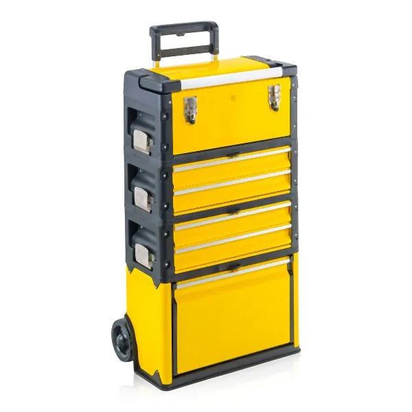 Carrello Piattaforma Carrello portautensili Metra 4 scomparti 1k.2.2.1 Comfort giallo 10530
