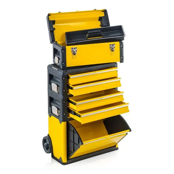 Carrello Piattaforma Carrello portautensili Metra 4 scomparti 1k.2.2.1 Comfort giallo 10530